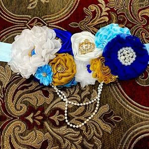 Baby Boy Pregnancy Sash Belt